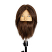 Tête Malléable Hugo Châtain 25cm avec Barbe Spéciale Coupe