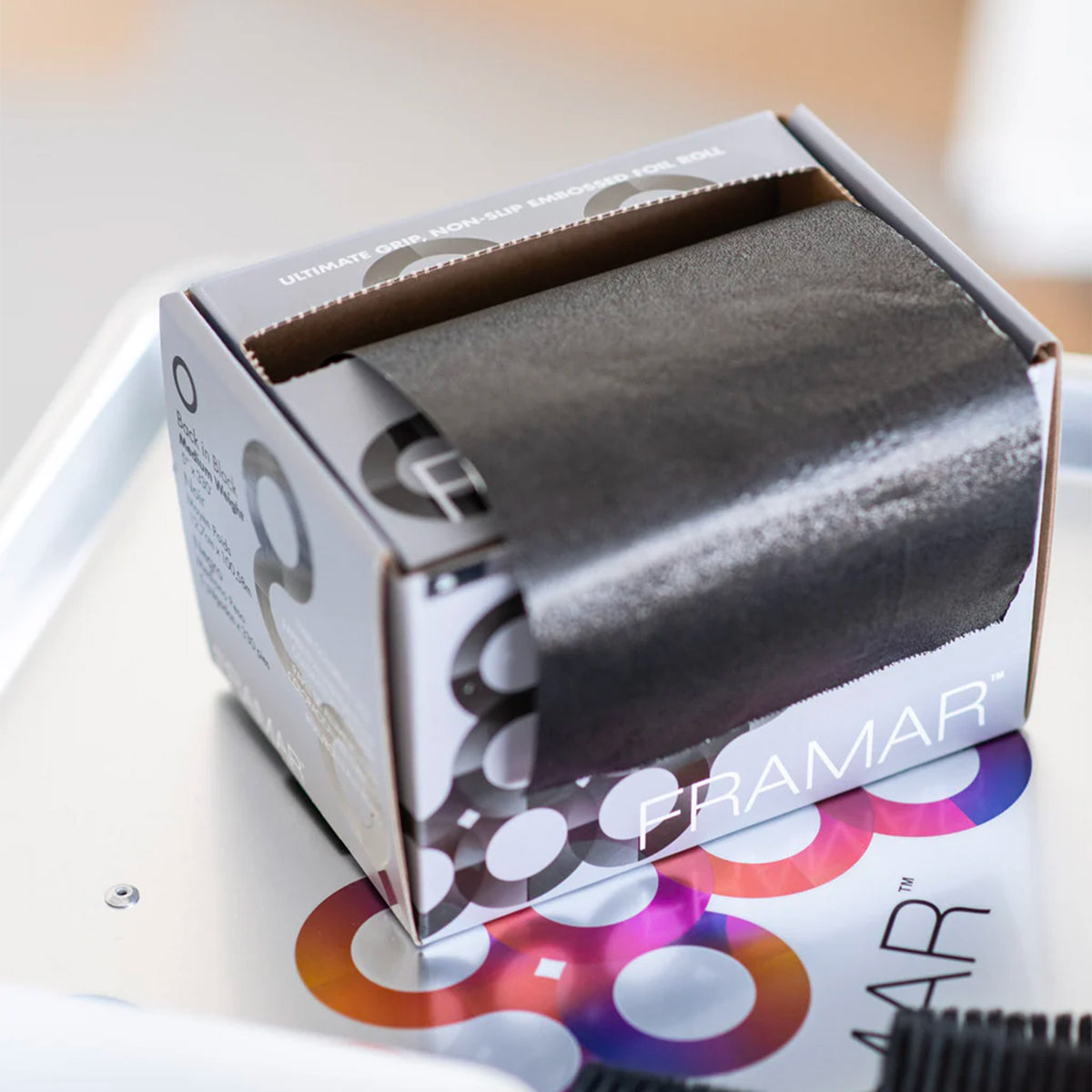 Black Embossed Aluminum Foil 12cmx100m