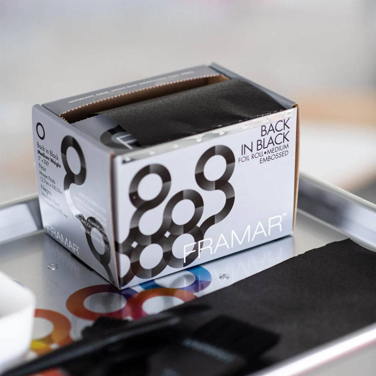 Black Embossed Aluminum Foil 12cmx100m