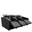 ADRIEN 3-seater wash unit Electric leg rest + Air Massage White bowl
