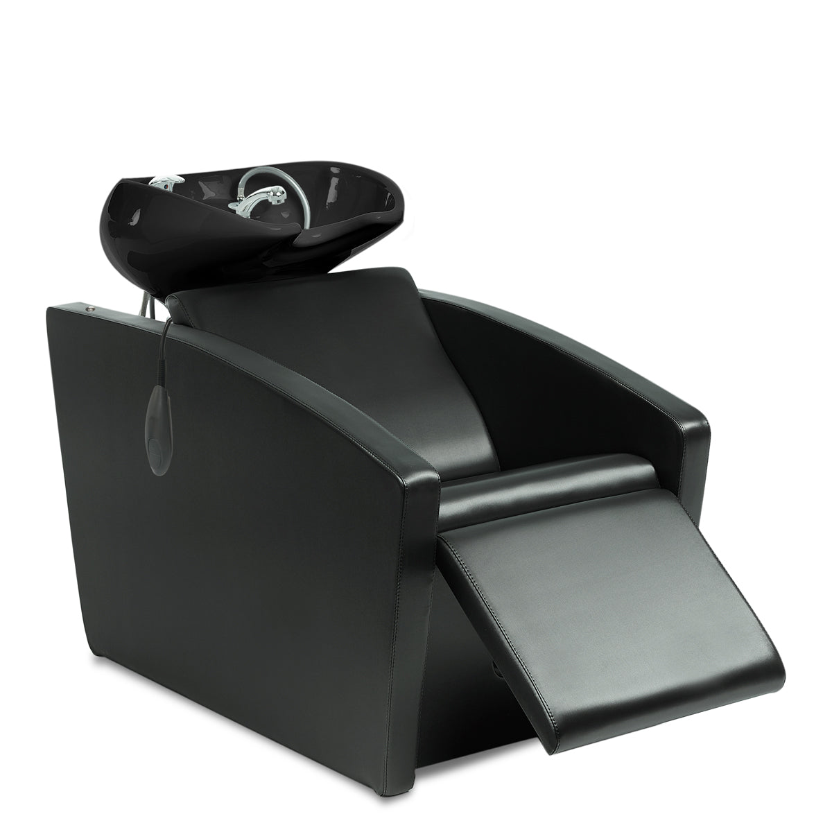 Bac ADRIEN 1 place massage air dos Lève-jambes électrique Cuvette Noire