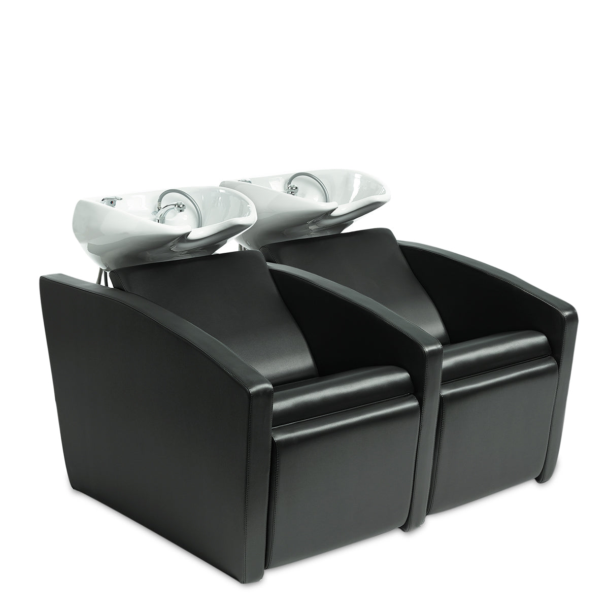 Bac ADRIEN 2 places Fixe Cuvette Blanche