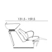 Lady Lion Plus Gray Structure bedpan with manual leg lifter