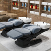 LUCENA Black Backwash Unit with Electric Chair
