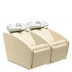 Bac THEO 2 places Fixe Cuvette Blanche