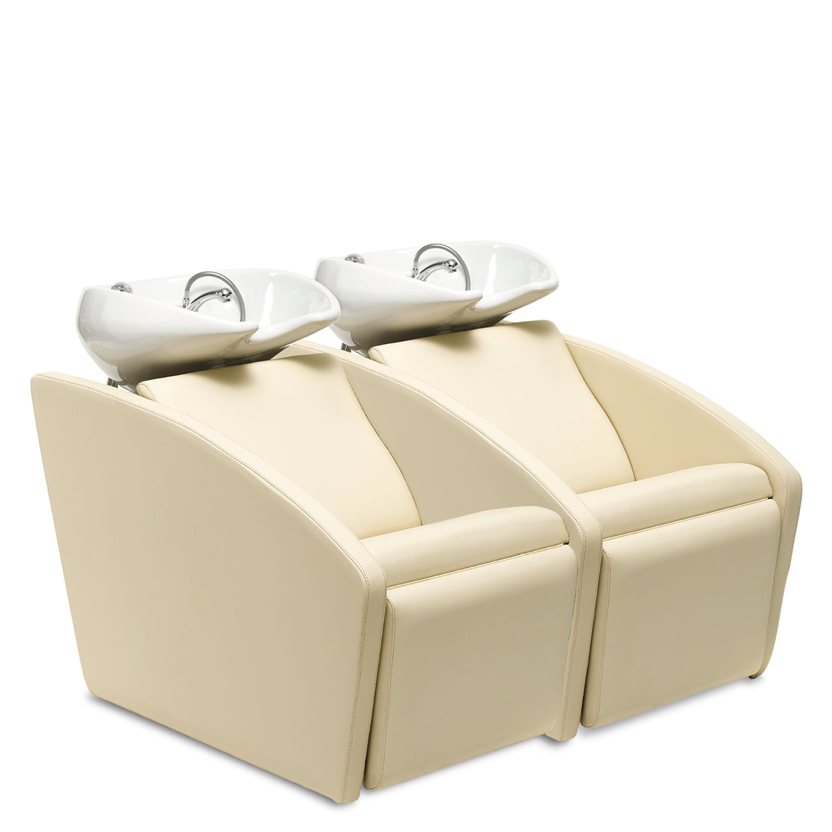 Bac THEO 2 places Fixe Cuvette Blanche