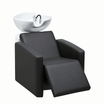 Up&Down Air Massage Bathtub + Electric Leg Rest Black 008C