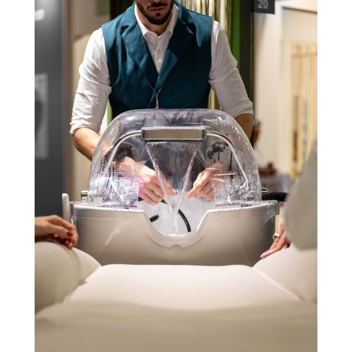HEAVEN Relax bathtub + Igloo Shirodara + Vapomist 1 + Headrest