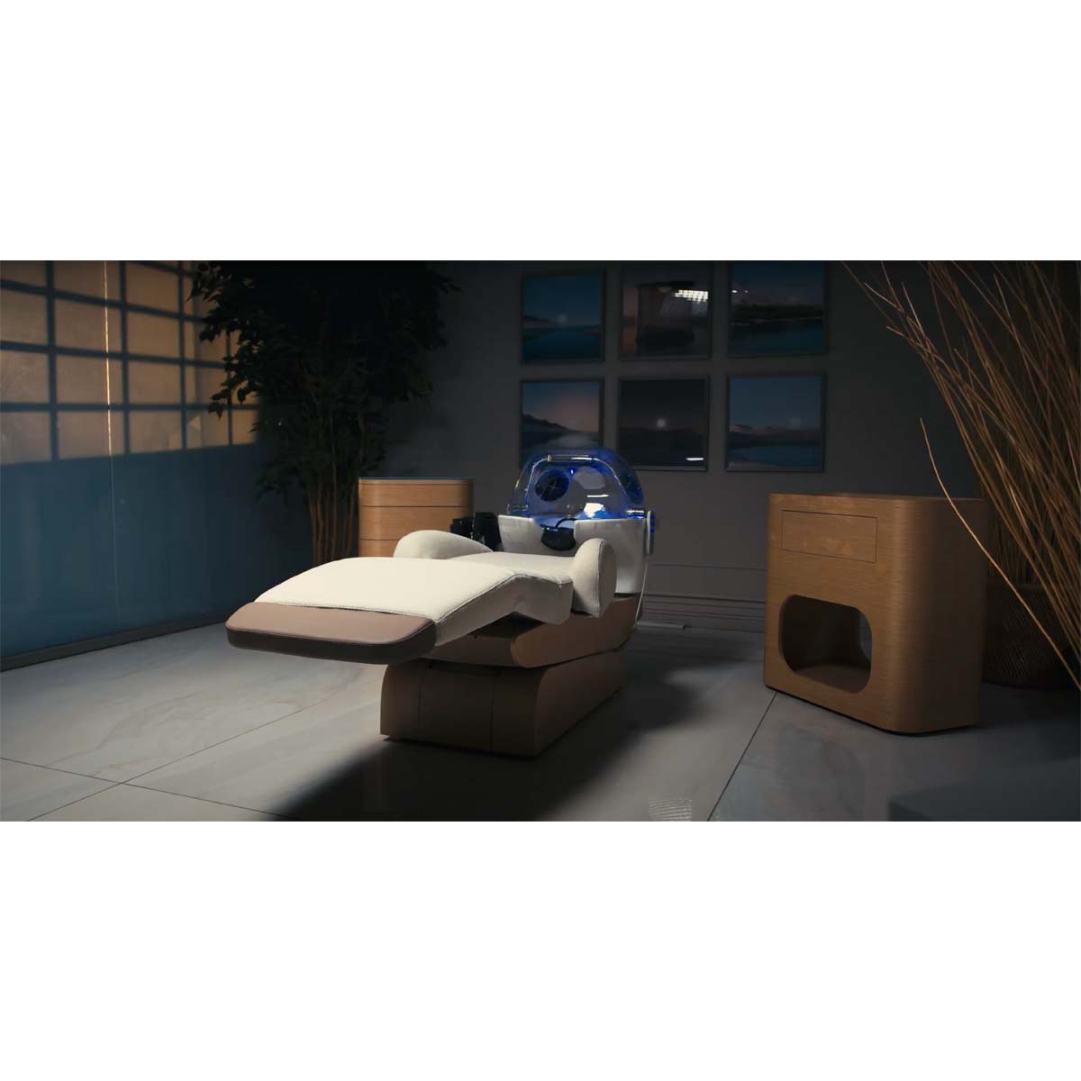 HEAVEN Relax bathtub + Igloo Shirodara + Vapomist 1 + Headrest