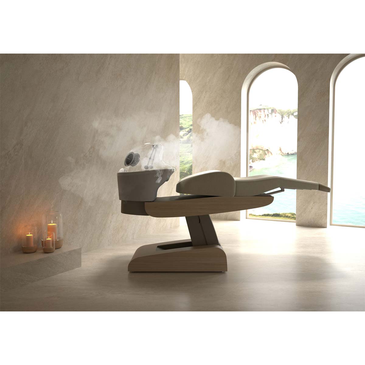 HEAVEN Air Massage Tub + Shirodhara Igloo + Vapomist 1 + Headrest