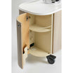 Bac HUB sur Roulettes Plateau Blanc Cuvette Blanche