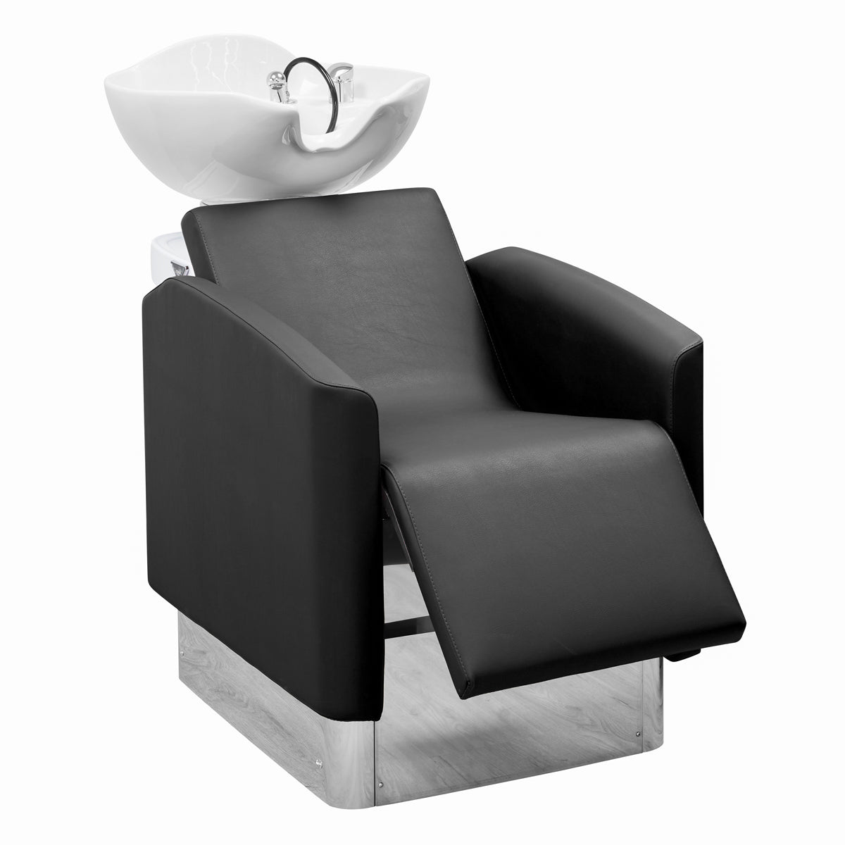 Up&Down Air Massage Bathtub + Electric Leg Rest Black 008C