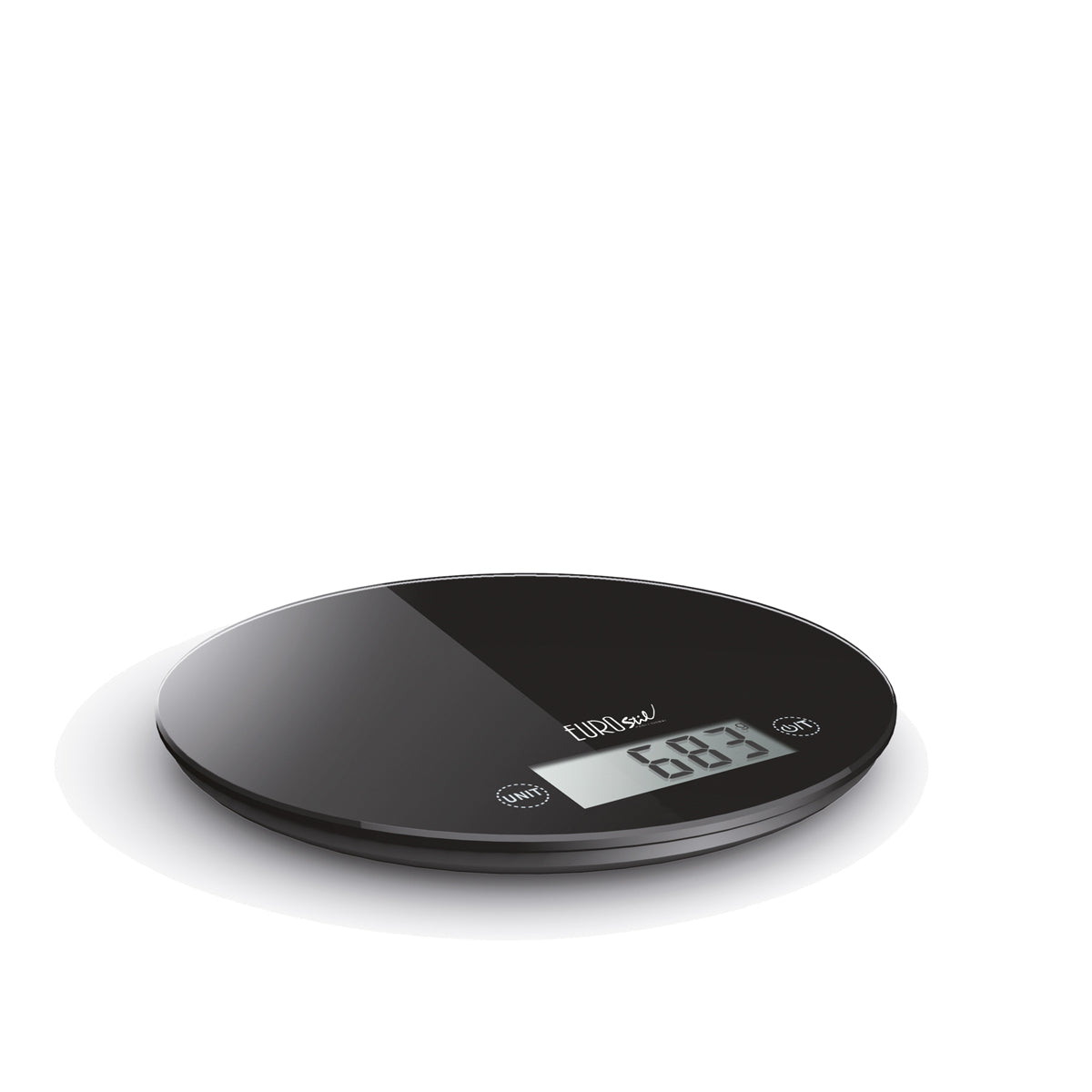 Round digital scale