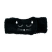 Black Cat Motif Sponge Headband