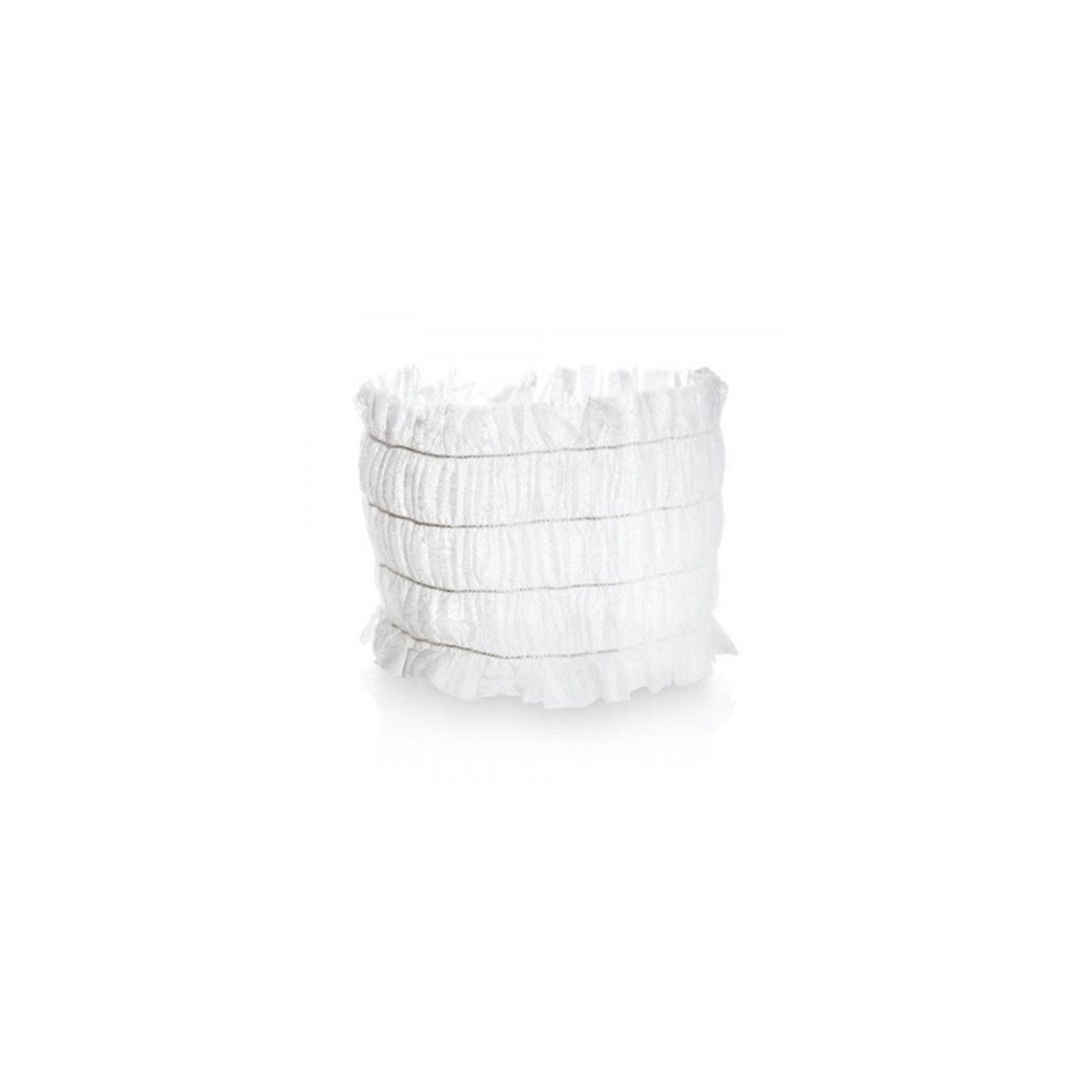 Disposable White Headbands X100