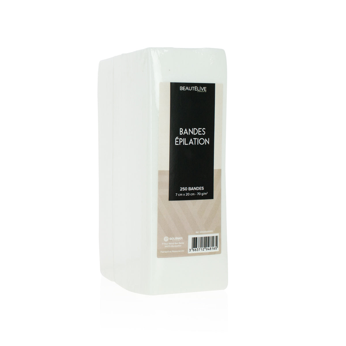 Depilatory strips x 250, disposable