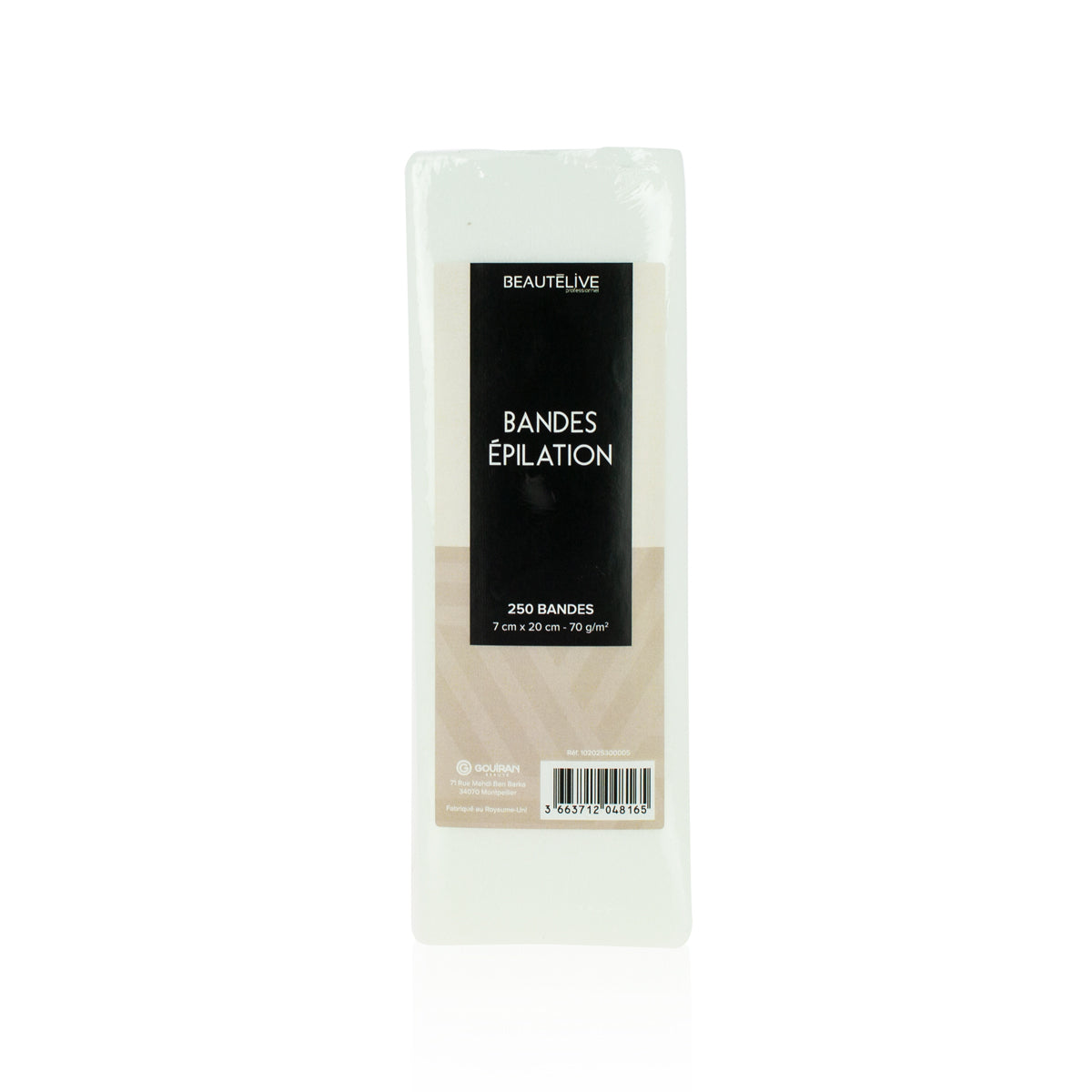 Depilatory strips x 250, disposable