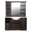 White 40cm protective glass for barber cabinet