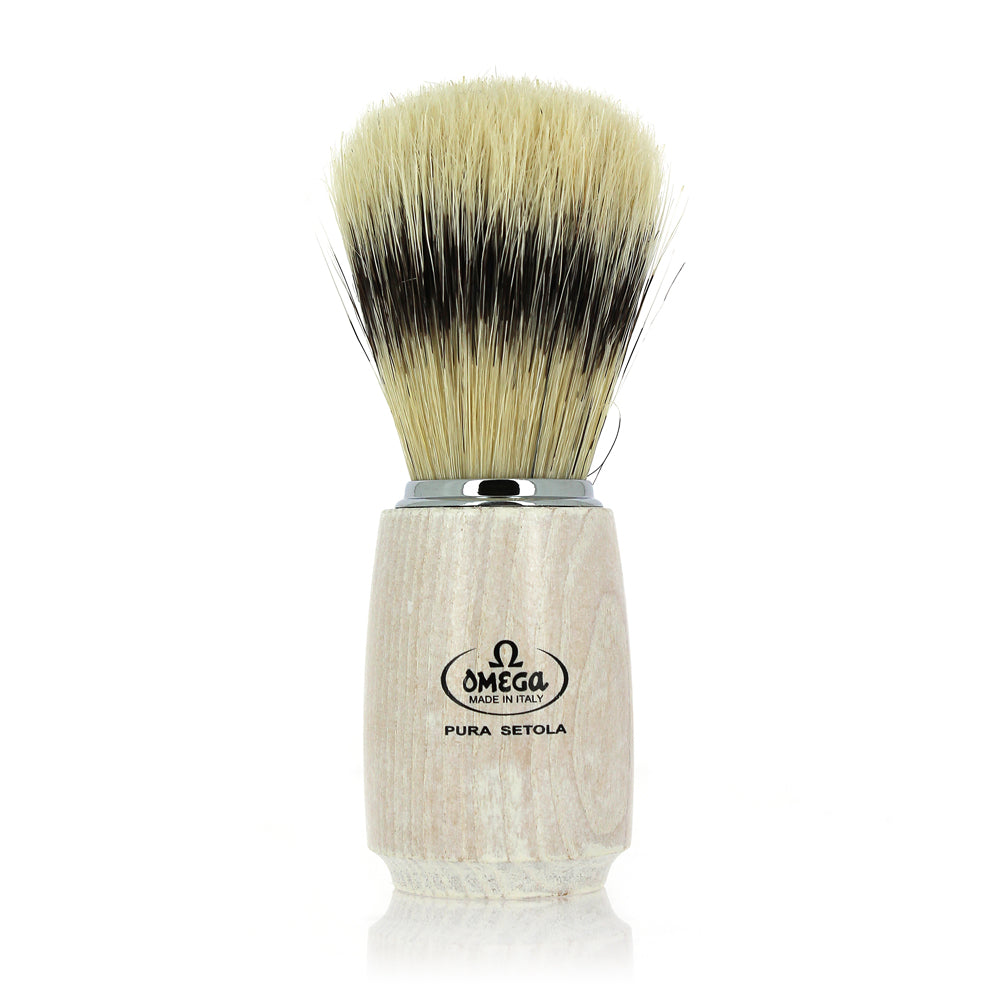 Oak wood badger brush, pure silk bristles