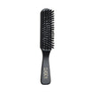 Black wood flat boar bristle brush