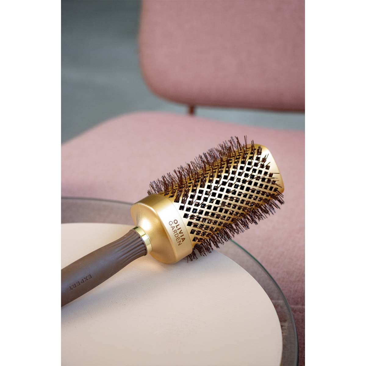 Expert Blowout Straight Brush Gold & Brown