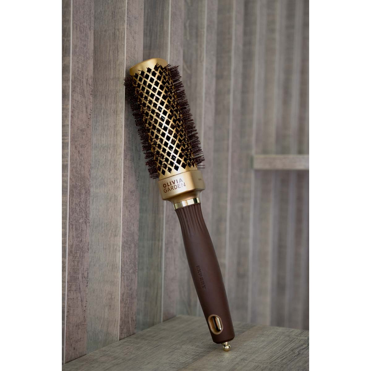 Expert Blowout Straight Brush Gold & Brown
