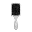 Paddle brush with plastic bristles