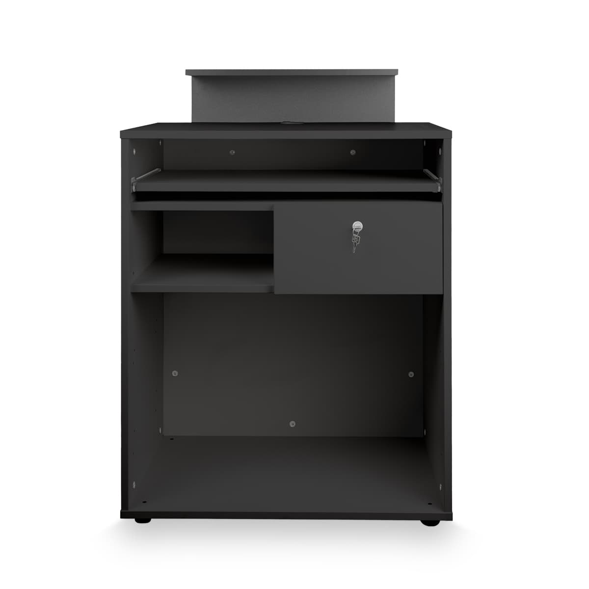 Caisse DYLAN Noire avec Panneau Frontal
