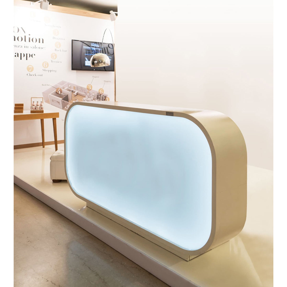 ECO GREEN Lacquered Ivory or Black Backlit LED Crate