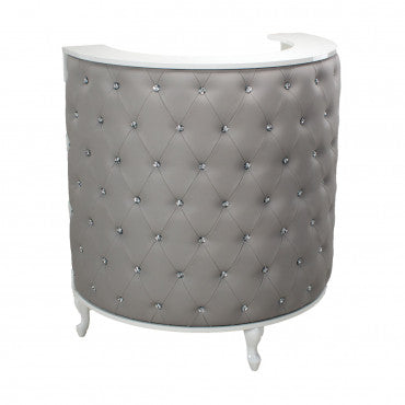 Caisse OBSESSION I Structure Blanc Mat Matelassée Cristaux Swarovski