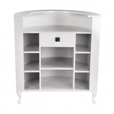 Caisse OBSESSION I Structure Blanc Mat Matelassée Cristaux Swarovski