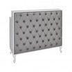 MADAME Quilted Button Chest White Gloss Frame