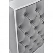 ROYAL II Padded Box with Buttons White Gloss Structure