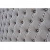 MADAME Quilted Button Chest White Gloss Frame