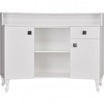 ROYAL II Padded Box with Buttons White Gloss Structure