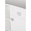 ROYAL II Padded Box with Buttons White Gloss Structure