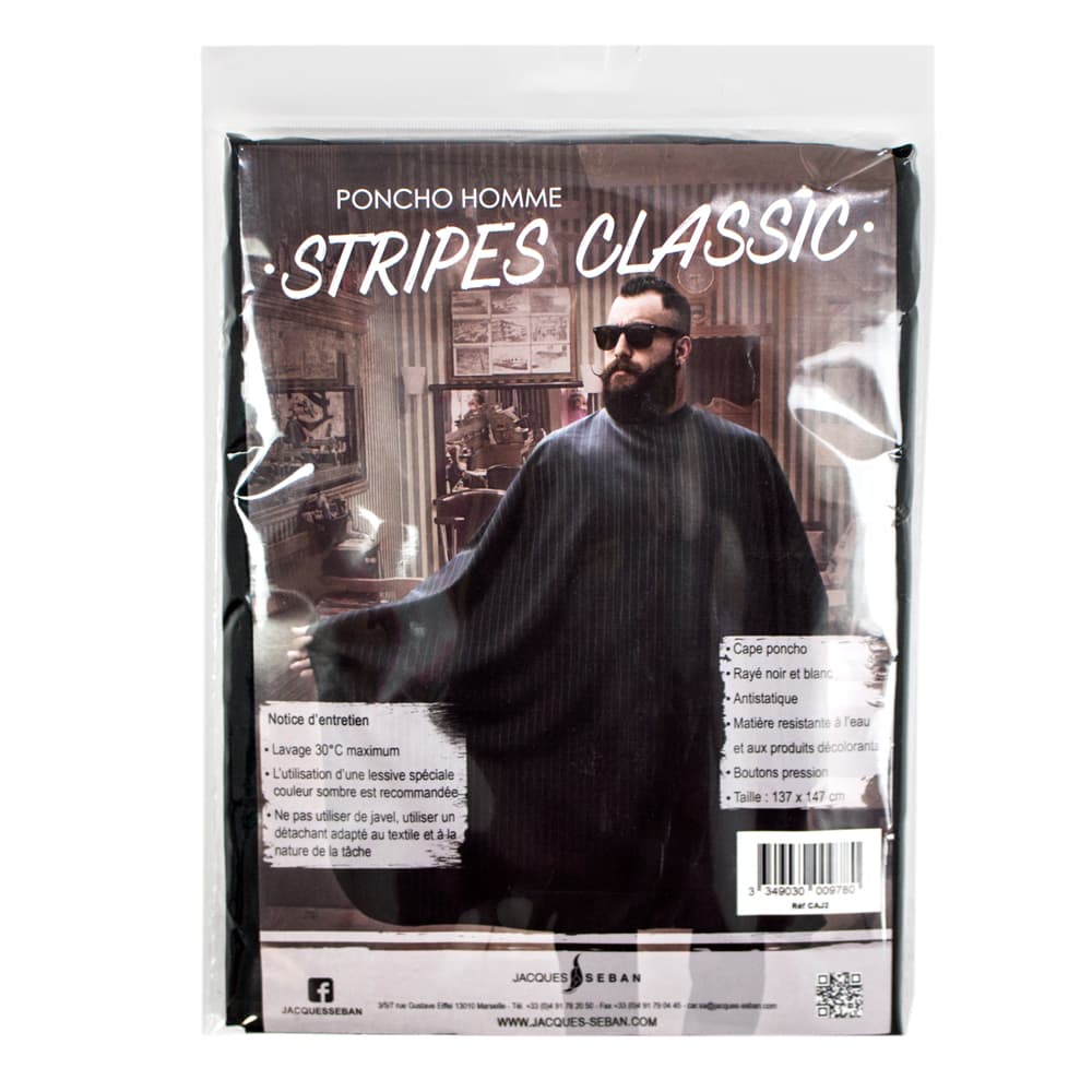 Men's striped cape