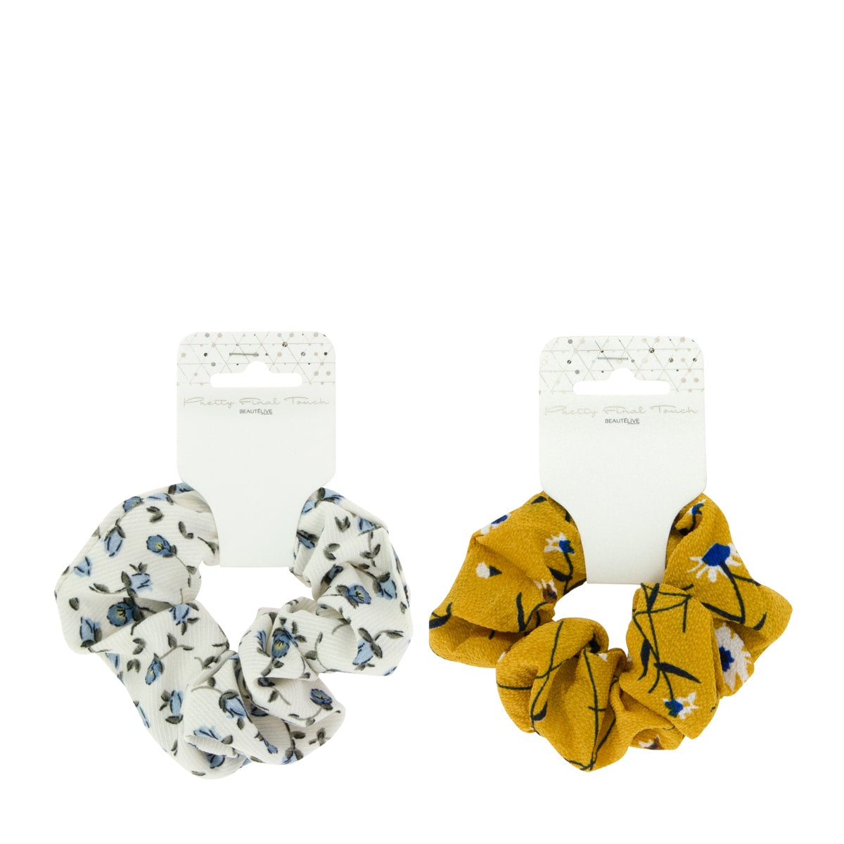 Floral Fabric Scrunchie