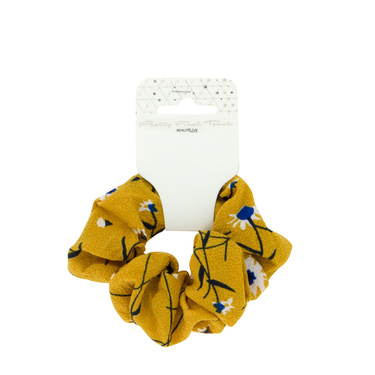 Floral Fabric Scrunchie