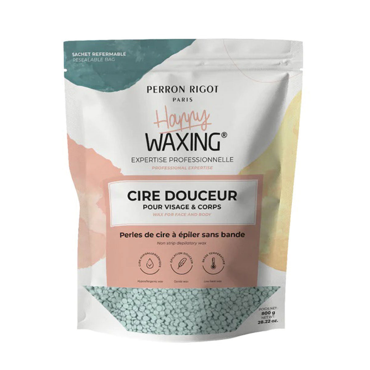 HAPPY WAXING Peel-Off Wax for Face & Body