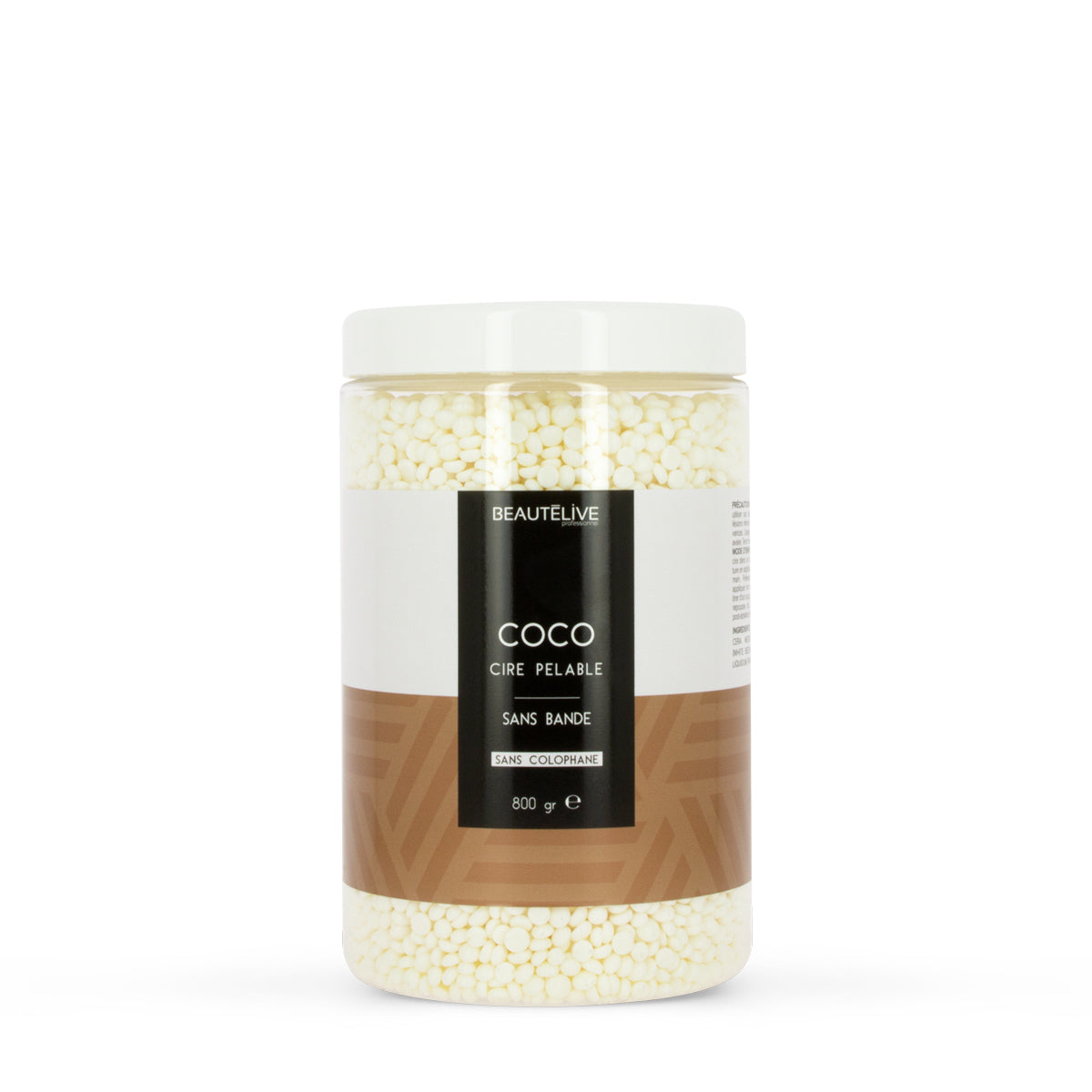 Strip-free, rosin-free coconut wax for sensitive skin