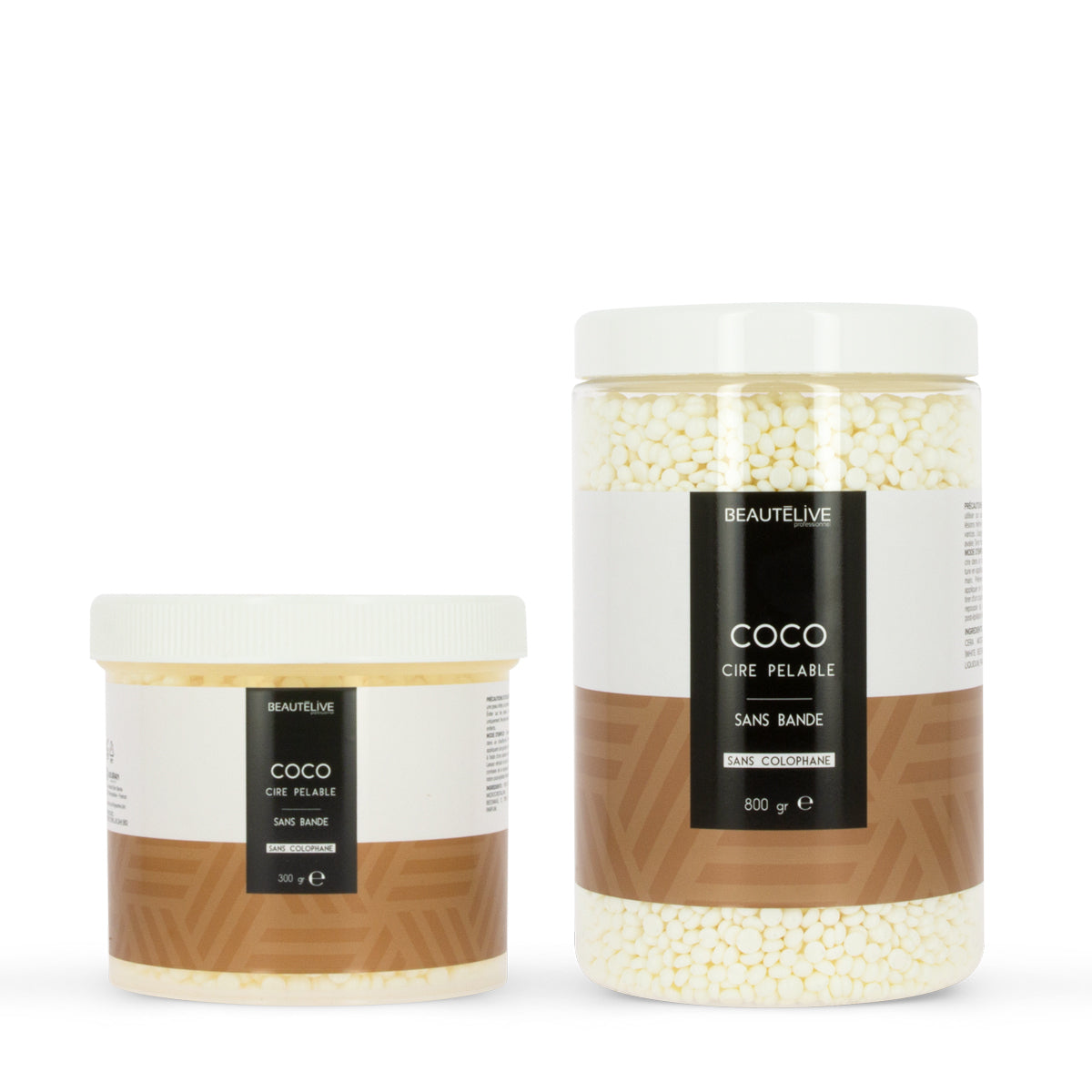 Strip-free, rosin-free coconut wax for sensitive skin