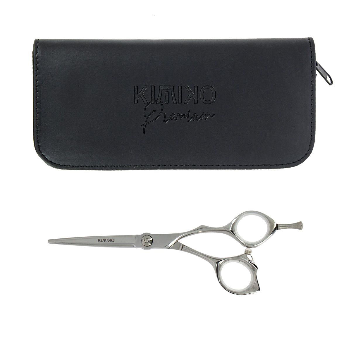 Sakai offset hairdressing scissors in Japanese steel