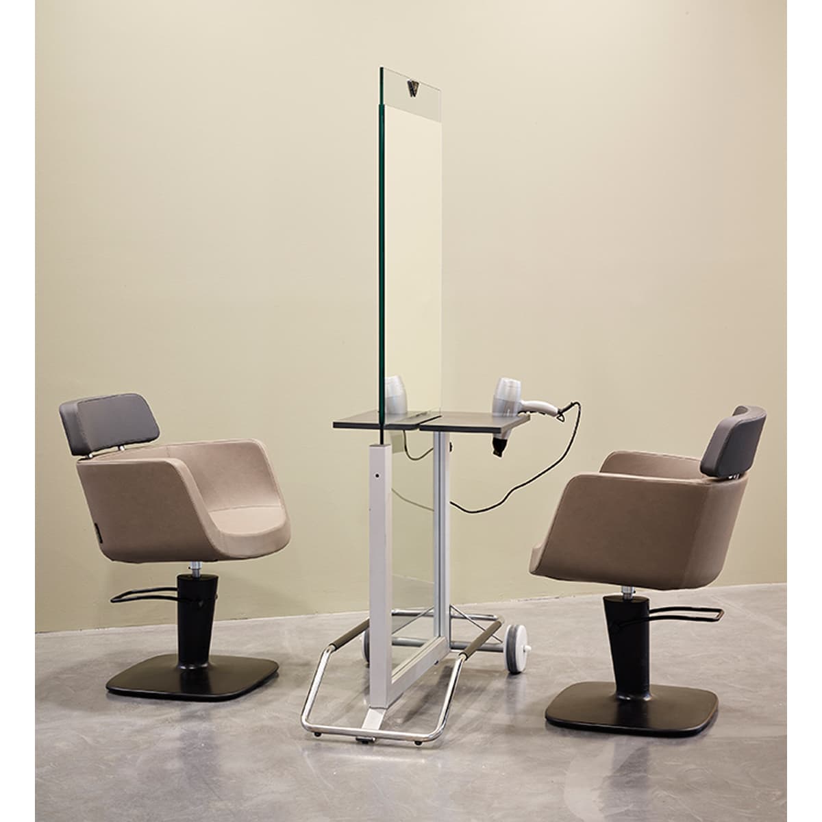 Coiffeuse ACCADEMIA 2 places sur Roulettes