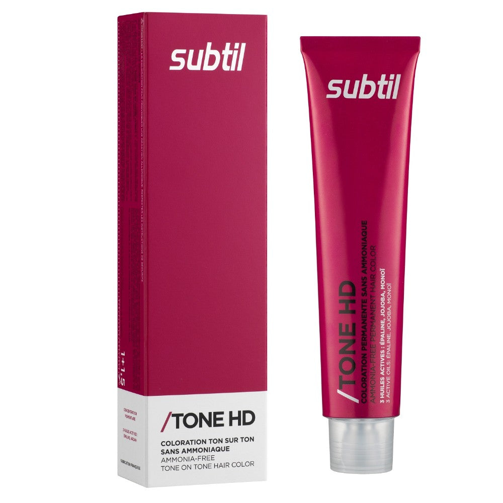 Ammonia-free tone-on-tone color with 3 active oils Subtil Tone HD