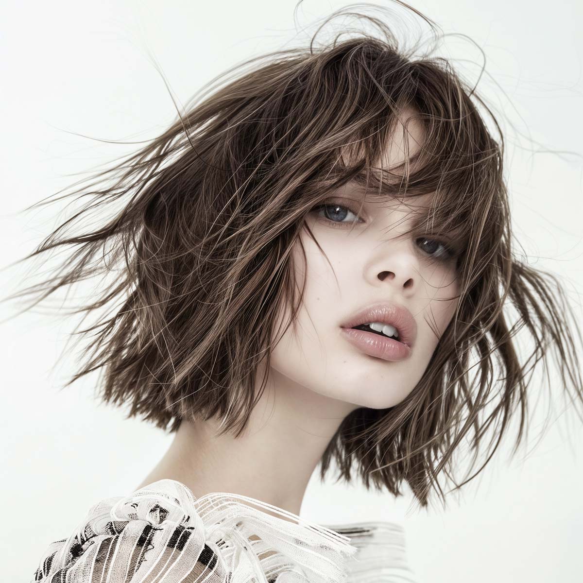 WOMEN'S HAIRCUT STEPHANE AMARU GHOST LAYERS FEATHER EFFECT