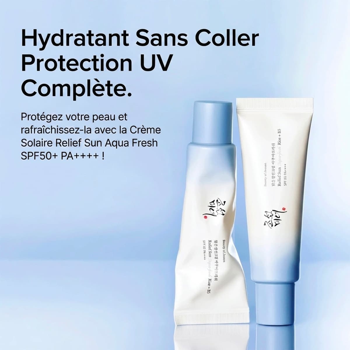 Crème Solaire Hydratante Relief Sun Aqua Fresh SPF50+