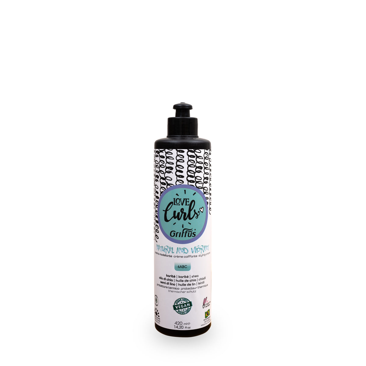 Crème Coiffante Natural & Vibrant Curls Cheveux Crépus Love Curls Love Curls