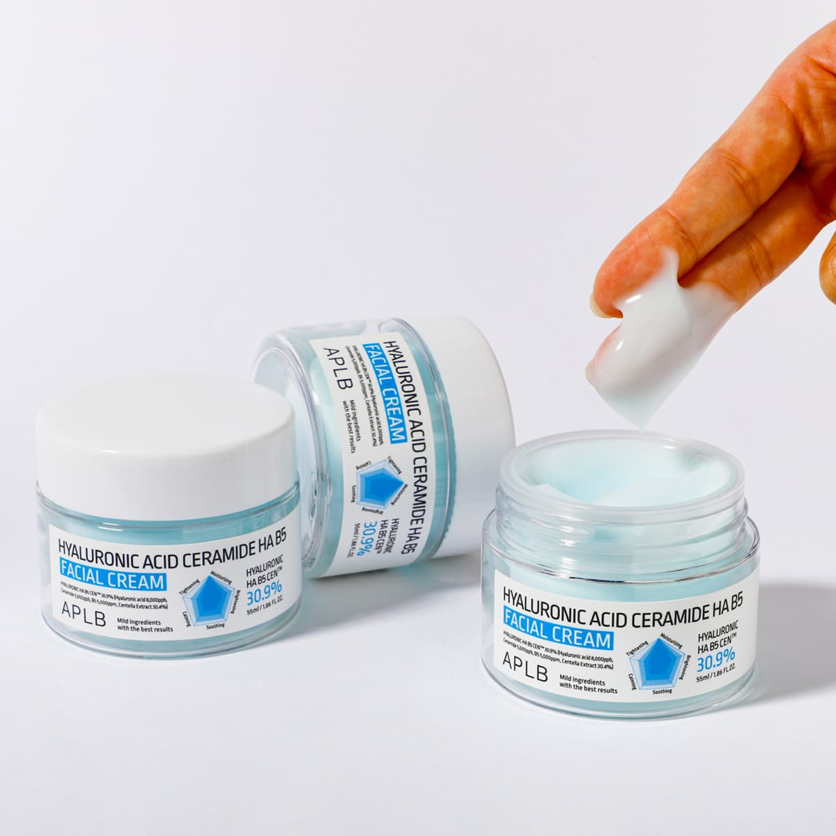 Crème Visage Acide Hyaluronique Céramides HA B5