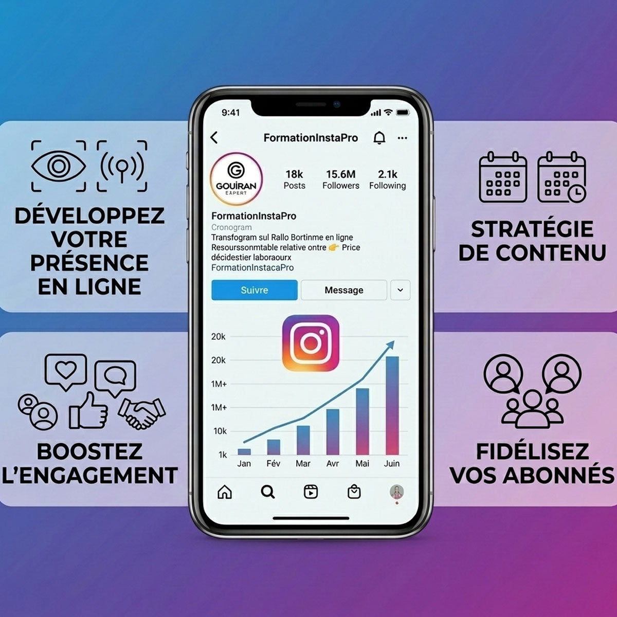 DEVELOPPER SON INSTAGRAM